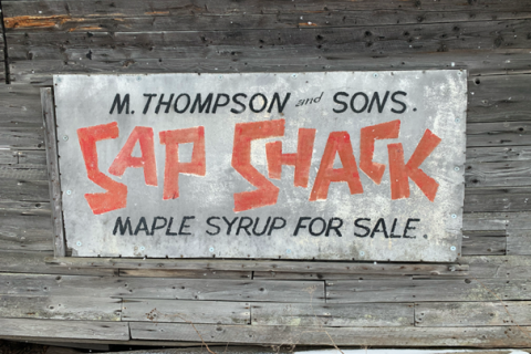 Sap Shack sign